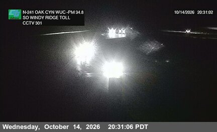 SR-241 at Oak 2000 Meters South of Windy Ridge Toll Plaza