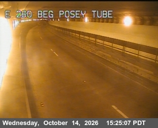 SR-260 at Posey Tube Tunnel Entrance