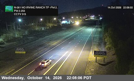 SR-261 at 370 Meters North of Irvine Boulevard Northbound Toll Plaza