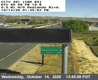 SR-60 at 0.5 Mi west of Redlands Blvd
