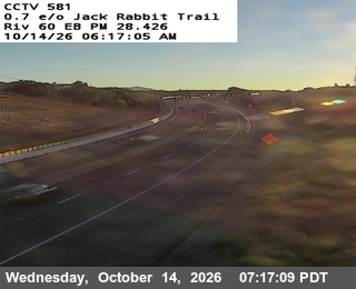 SR-60 at 0.7 mi east of Jack Rabbit Trail