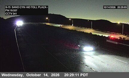 SR-73 north of Toll Plaza A/ Bommer Canyon