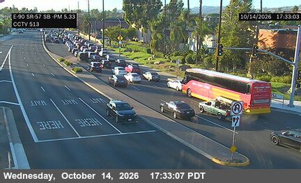 SR-90 at SR-57 SB on-ramp SE Corner