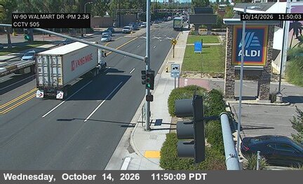 SR-90 at Walmart Drwy NE Corner