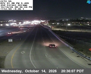 SR-91 at 2nd Street Onramp