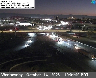 SR-91 at SR-60 / I-215 South East Quad