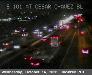 US-101 at Cesar Chavez Bl