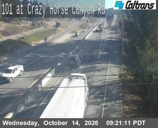 US-101 at Crazy Horse Canyon Rd