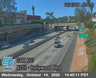 US-101 at Hollywood Blvd