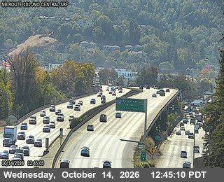 US-101 at Just north of CENTRAL SRF
