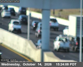 US-101 at Just south of RALSTON AV