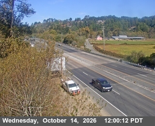 US-101 north of SR-299 - Looking North