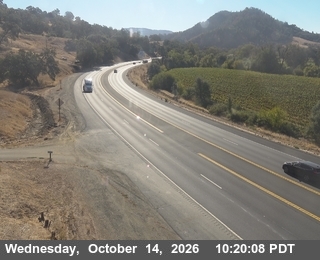 US-101 at S of Hopland - Looking South