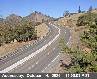 US-101 at South Ridgewood Grade - Looking North