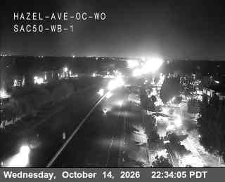US-50 at Hazel Ave overcrossing WO WB 1