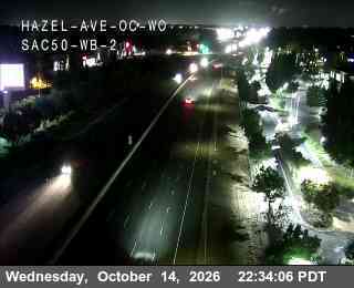 US-50 at Hazel Ave overcrossing WO WB 2