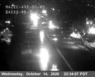US-50 at Hazel Ave overcrossing WO WB 3