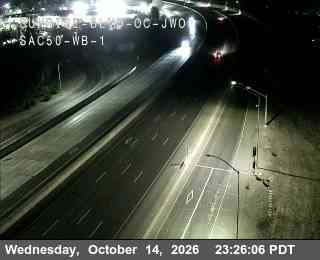 US-50 at Just west of Sunrise Blvd overcrossing WB 1