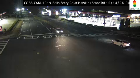 Bells Ferry Rd at Hawkins Store Rd