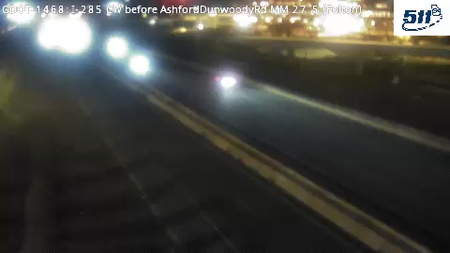 I-285 before Ashford Dunwoody Rd