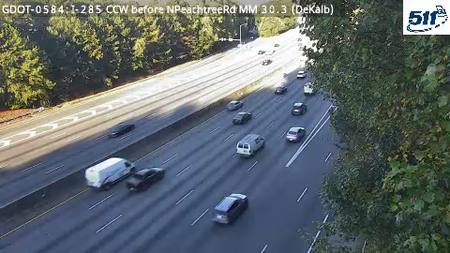 I-285 before NPeachtree Rd