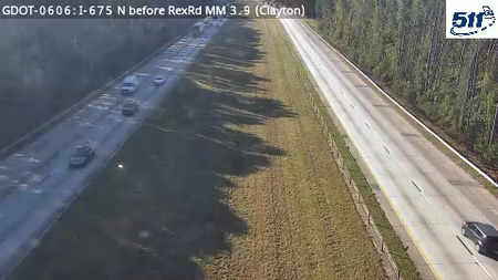 I-675 before Rex Rd