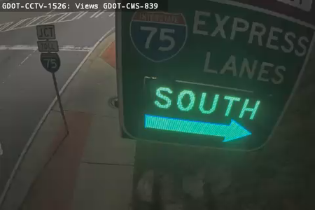 I-75 before Barrett Lakes Blvd (Express Lanes)