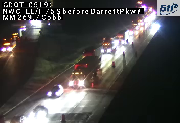 I-75 before Barrett Pkwy (Express Lanes)