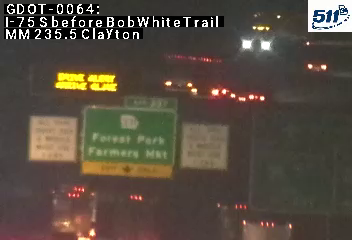 I-75 before Bob White Trail