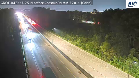 I-75 before Chastain Rd