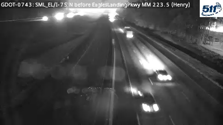I-75 before Eagles Landing Pkwy (Express Lanes)