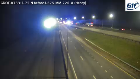 I-75 before I-675 (Express Lanes)