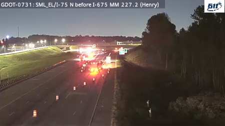 I-75 before I-675 (Express Lanes)