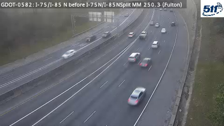 I-75 before I-75N/I-85NSplit