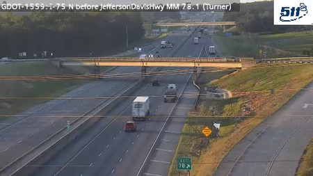 I-75 before Jefferson Davis Hwy