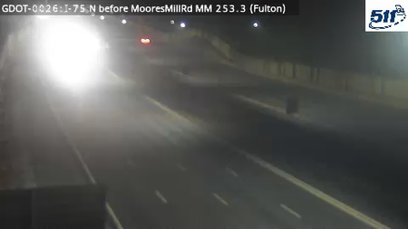 I-75 before Moores Mill Rd