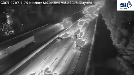 I-75 before Mt Zion Blvd