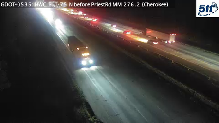 I-75 before Priest Rd (Express Lanes)