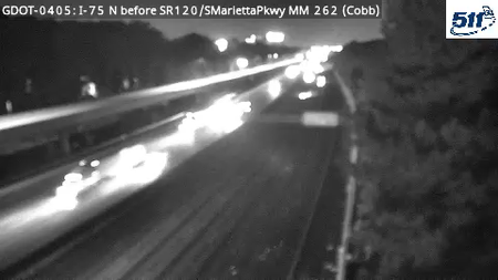 I-75 before SR120/SMarietta Pkwy