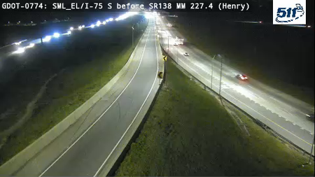 I-75 before SR138 (Express Lanes)