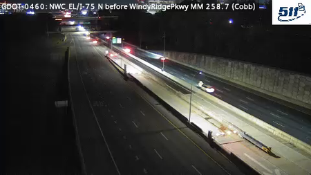 I-75 before Windy Ridge Pkwy (Express Lanes)