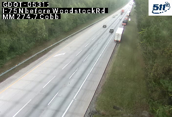 I-75 before Woodstock Rd