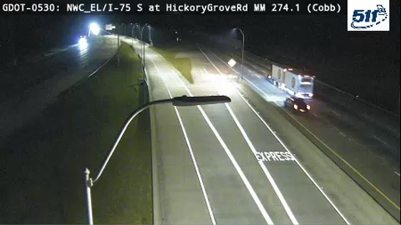 I-75 at Hickory Grove Rd (Express Lanes)