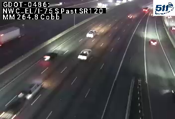 I-75 past SR120Alt/NMarietta Pkwy (Express Lanes)