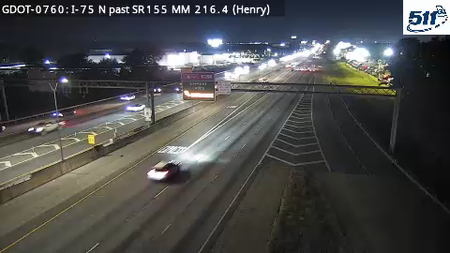 I-75 past SR155 (Express Lanes)