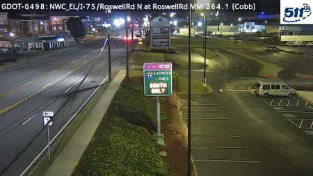 I-75 at Roswell Rd (Express Lanes)