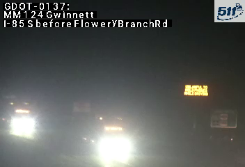 I-85 before Flowery Branch Rd
