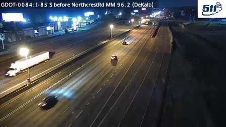 I-85 before Northcrest Rd