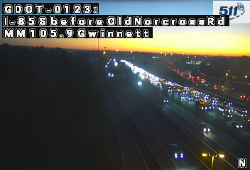 I-85 before Old Norcross Rd