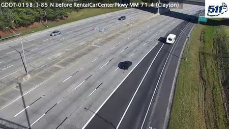 I-85 before Rental Car Center Pkwy